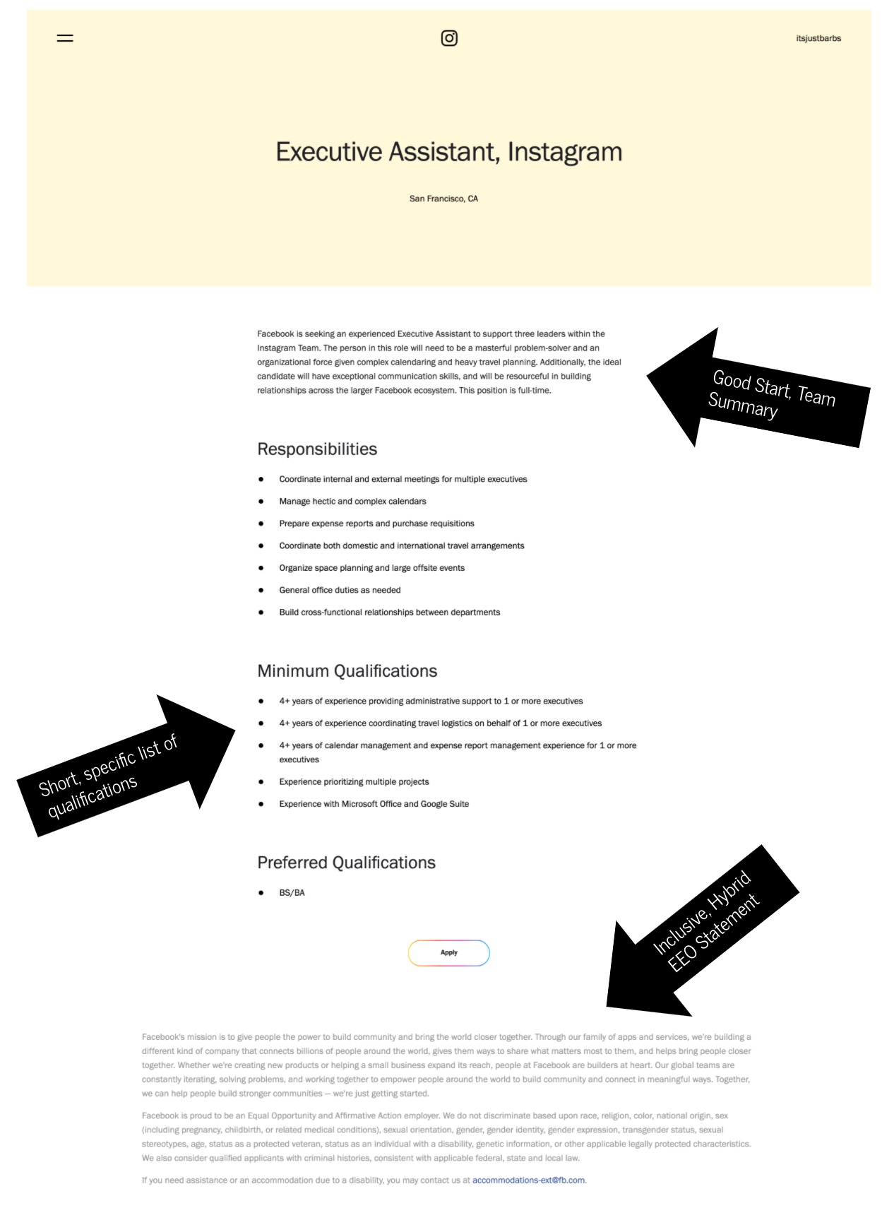 How_to_write_a_job_description_template_instagram___Ongig | Ongig Blog How to write a job description template instagram | Ongig